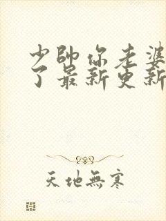 少帅你老婆又跑了最新更新章节