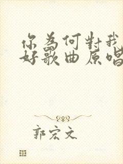 你为何对我这么好歌曲原唱
