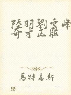 陆羽刘云峰鸿途奇才正版