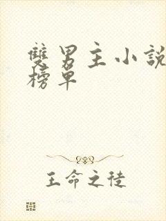 双男主小说必看榜单