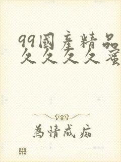 99国产精品久久久久久蜜月