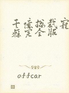 千亿总裁宠妻上瘾完全版