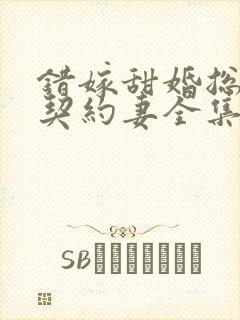 错嫁甜婚总裁的契约妻全集