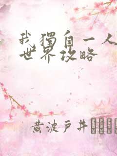 我独自一人的异世界攻略