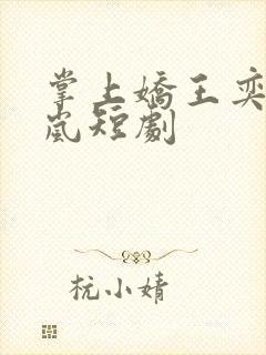 掌上娇王奕然兰岚短剧