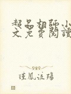 超品相师小说全文免费阅读