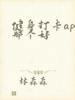 健身打卡app哪个好