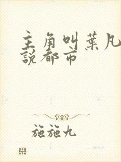 主角叫叶凡的小说都市