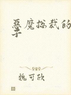 恶魔总裁的小妻子