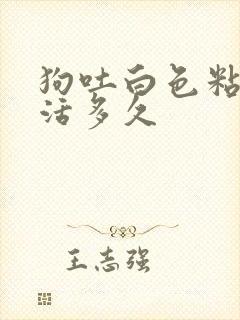 狗吐白色粘液能活多久