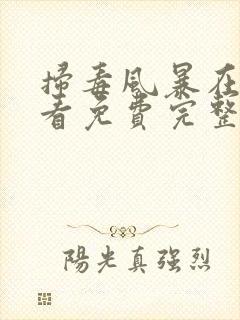 扫毒风暴在线观看免费完整版国语高