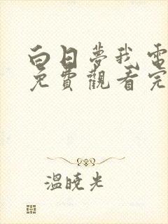 白日梦我电视剧免费观看完整版高清