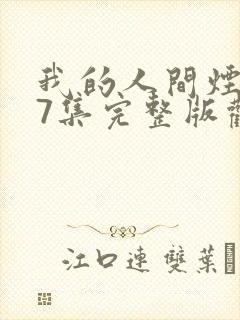 我的人间烟火37集完整版观看