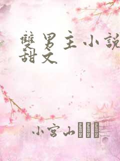 双男主小说电竞甜文