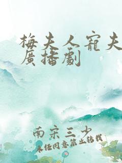 梅夫人宠夫日常广播剧