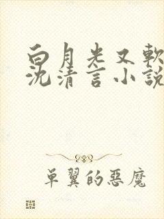 白月光又软又野沈清言小说免费阅读