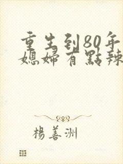 重生到80年代媳妇有点辣