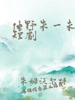 他野朱一未演的短剧