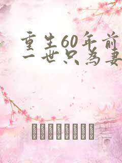 重生60年前这一世只为妻儿大结局