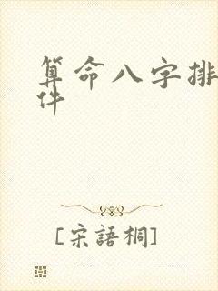 算命八字排盘软件