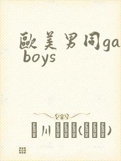 欧美男同gay boys