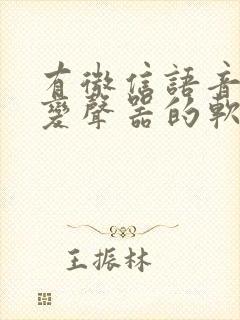 有微信语音可以变声器的软件