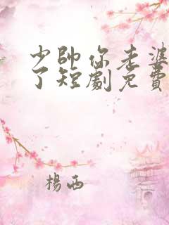 少帅你老婆又跑了短剧免费播放