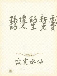 孙俪的新剧蛮好的人生免费观看全集