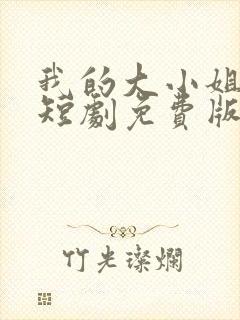 我的大小姐老婆短剧免费版