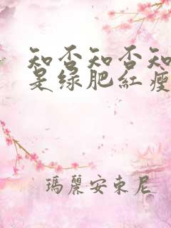 知否知否知否应是绿肥红瘦原著