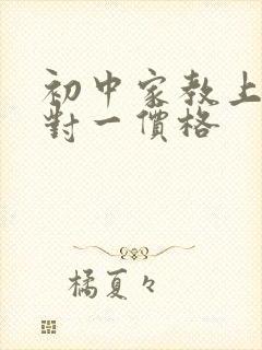 初中家教上门一对一价格