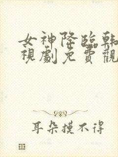 女神降临韩剧电视剧免费观看