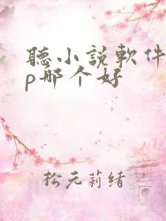 听小说软件app哪个好