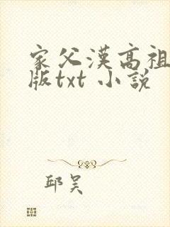 家父汉高祖精校版txt 小说