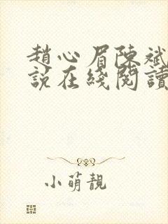 赵心眉陈斌的小说在线阅读