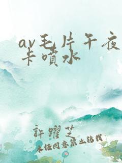 av毛片午夜不卡喷水