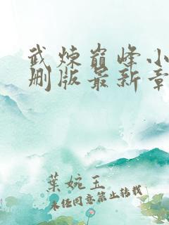 武炼巅峰小说未删版最新章节