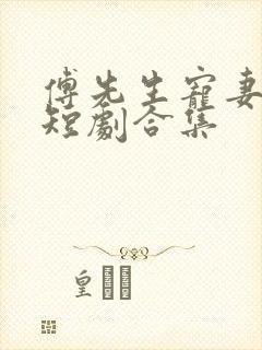 傅先生宠妻无度短剧合集