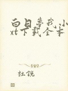 白日梦我小说txt下载全本免费