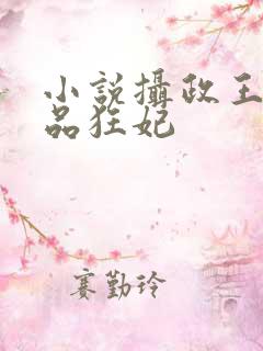 小说摄政王的医品狂妃