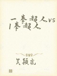 一拳超人vs 1拳超人