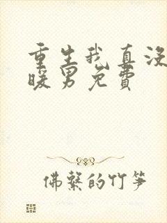 重生我真没想当暖男免费