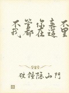 不管你来不来,我都在这里等你