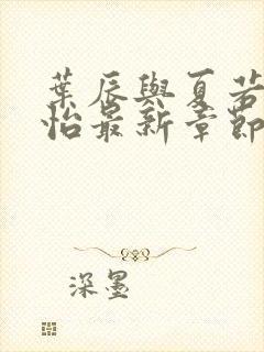 叶辰与夏若雪孙怡最新章节 小说