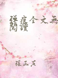 弹痕全文无删减阅读