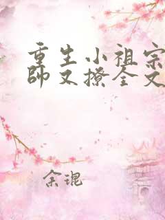 重生小祖宗她又帅又撩全文免费阅读