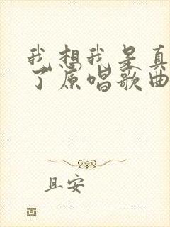 我想我是真的老了原唱歌曲