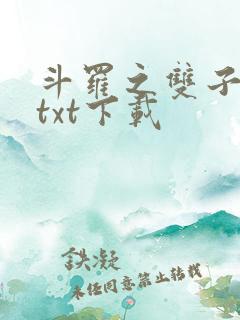 斗罗之双子斗罗txt下载