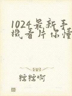 1024最新手机看片你懂的