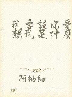 我要说你爱我你想我是什么歌